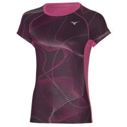 Dmska triko Mizuno Aero Tee / Grape Wine